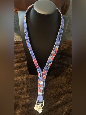 Vera Bradley Mural Garden Wide Lanyard